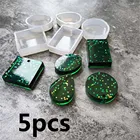 Силиконовая Круглая квадратная Овальная Капля прямоугольной формы, форма для отверстий, рукоделие, искусственное ожерелье, подвеска, форма