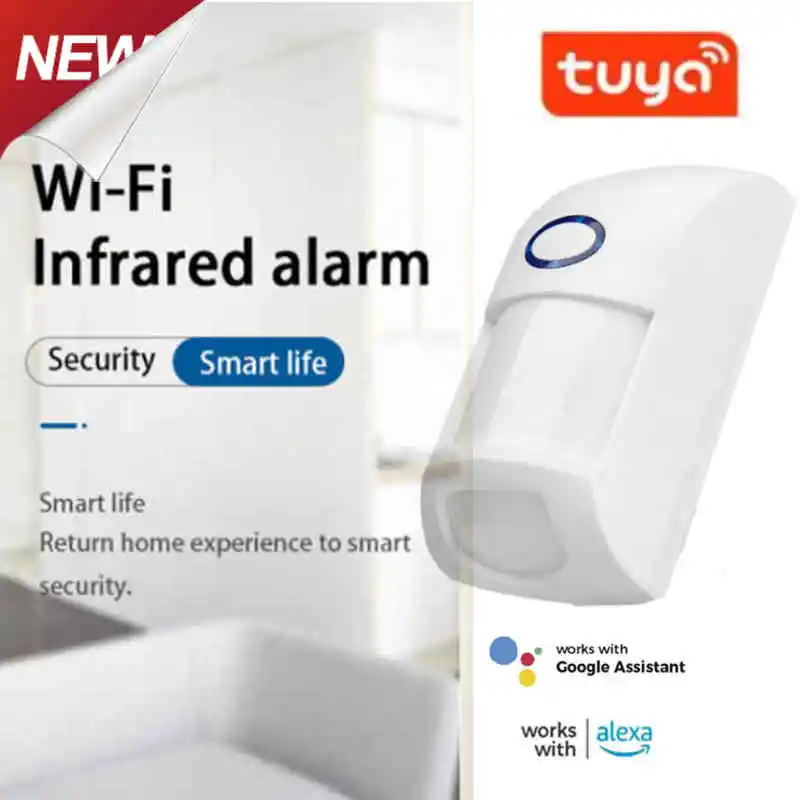 

Смарт-датчик движения Tuya с Wi-Fi и ИК-датчиком движения