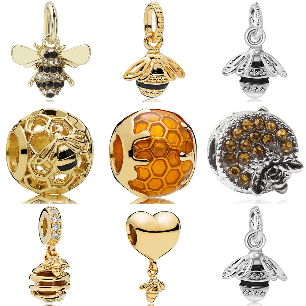 Бусины подвески сделай сам в виде пчелы Аксессуары для ожерелья и браслета