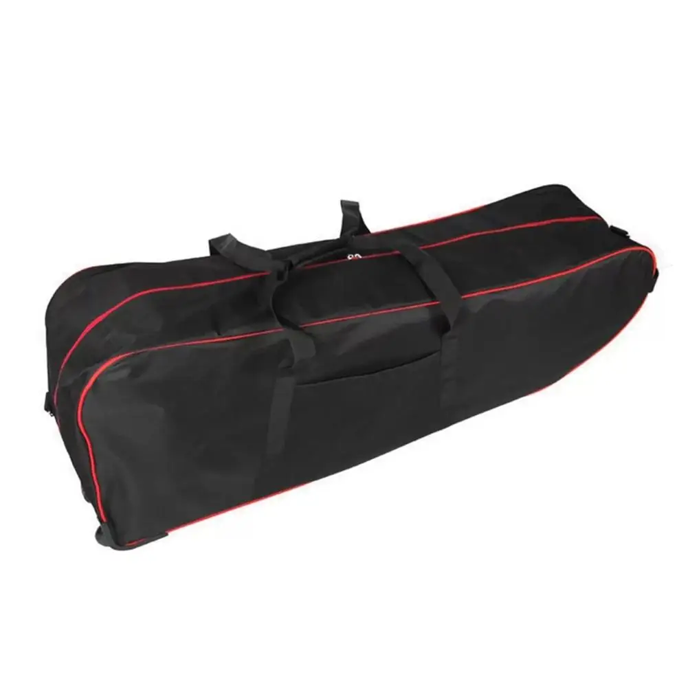 Bolsa de almacenamiento para patinete eléctrico, bolsa de almacenamiento impermeable con 3 ruedas, plegable, con cremallera, color negro, 10 pulgadas