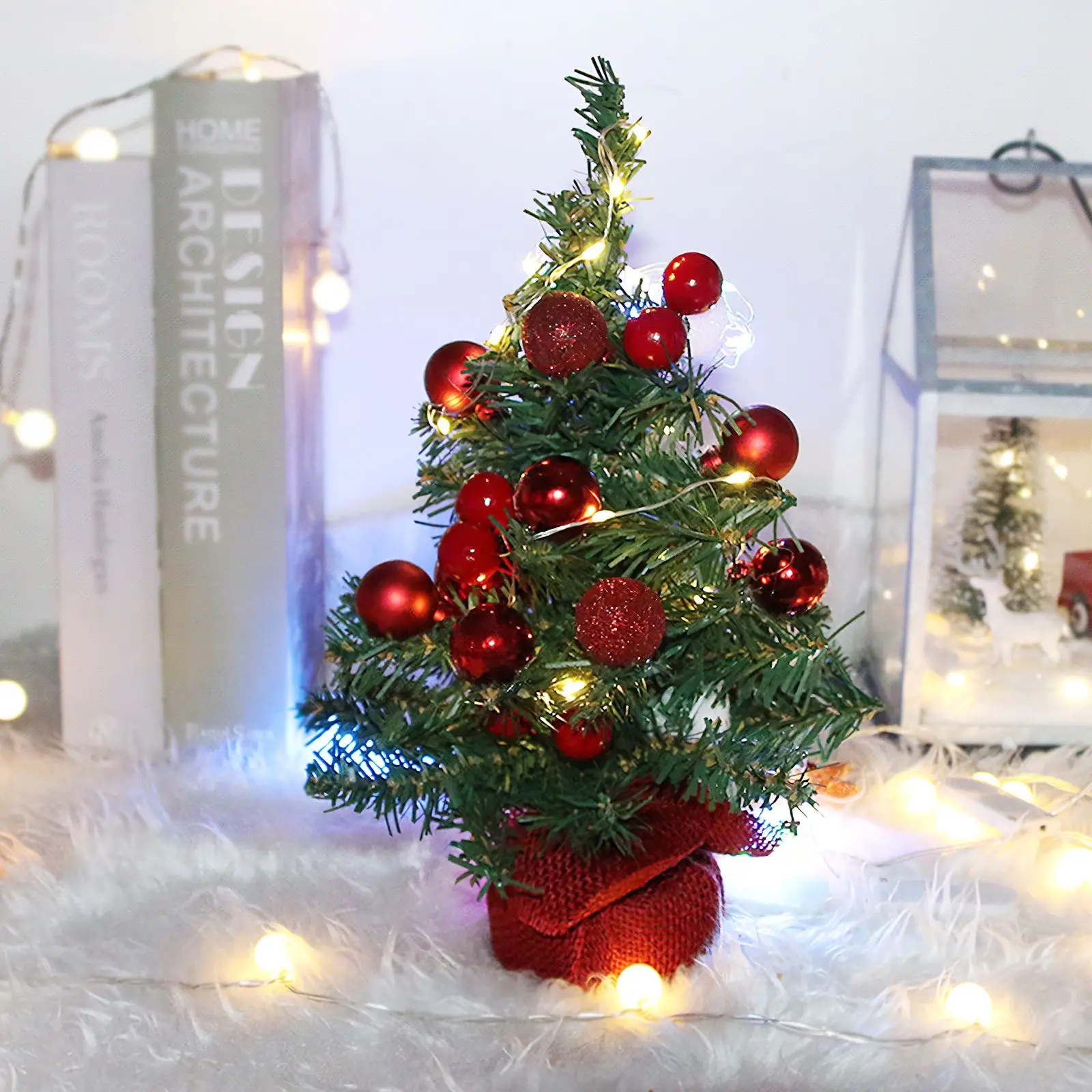 

Mini Christmas Tree With Hanging Ornaments Home Christmas Tree Decor Party Ornament For Home Office Hotel
