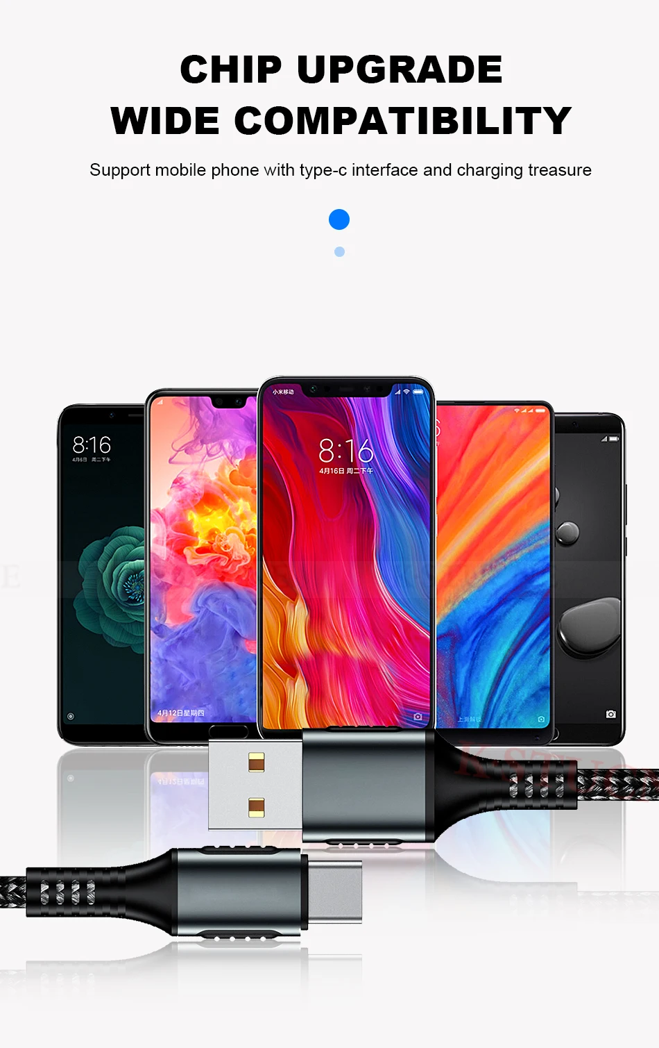 5A usb type-C кабель для huawei P20 Lite Honor 20 10 9 Pro 3,1 шнур для быстрой зарядки данных для Xiaomi Redmi Note 8 7 Pro type-C кабель