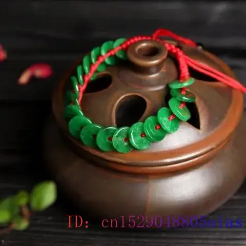 Нефритовый медный браслет для монет натуральный модный жадеит подарки амулет