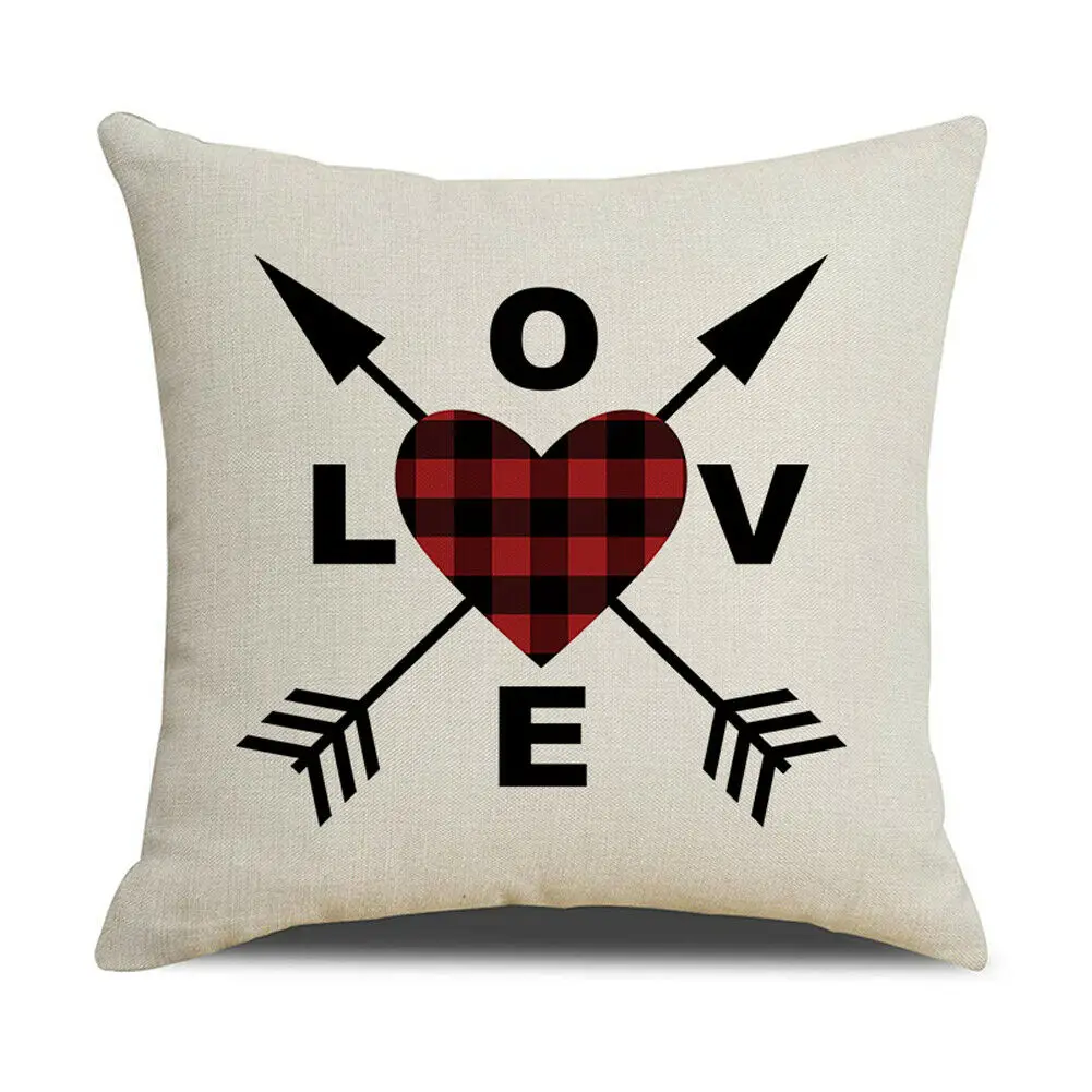 18 дюймов новый день Святого Валентина наволочка для подушки розовая Милая любовь