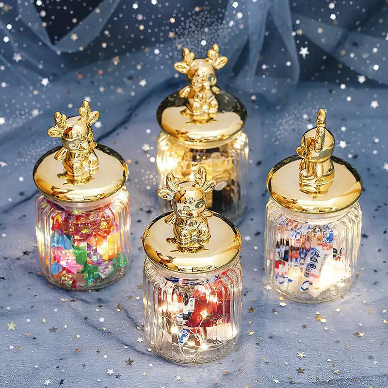 Стекло бутылка Мёд горшок уплотнение деликатес Свадебная конфетная коробка для