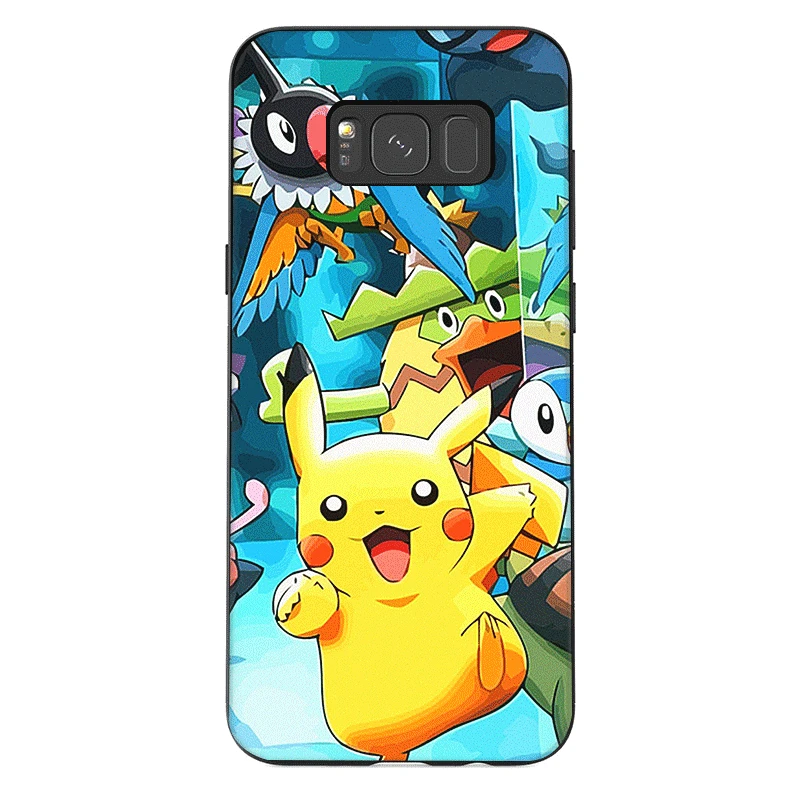 B7 Мобильный Силиконовый чехол для телефона для samsung J6 A70 A60 A50 A40 A30 A20 A10 A9 A8 A7 6 A5 A3 крышка покемонов персонажей сумка в форме ракушки - Цвет: B7