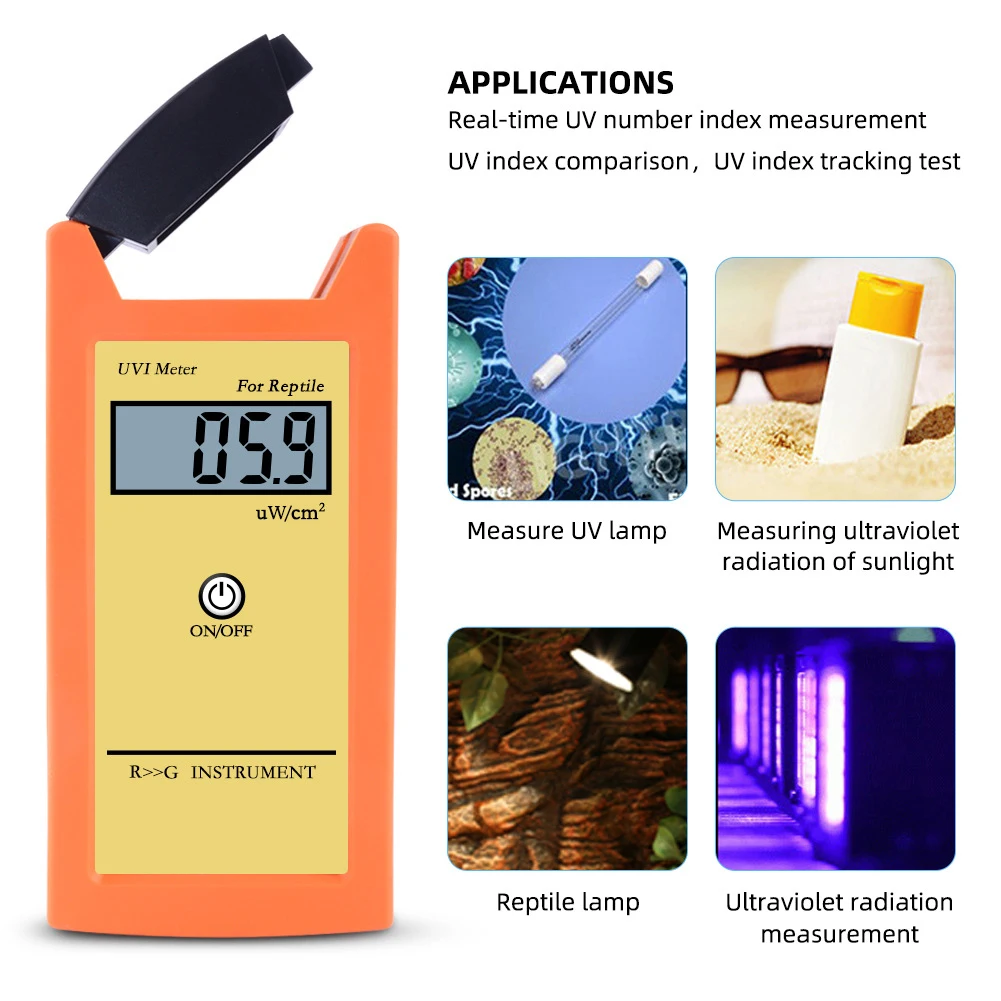 

UV Ultraviolet Irradiance Illuminance Luminosity Reptile UV Radiation Meter