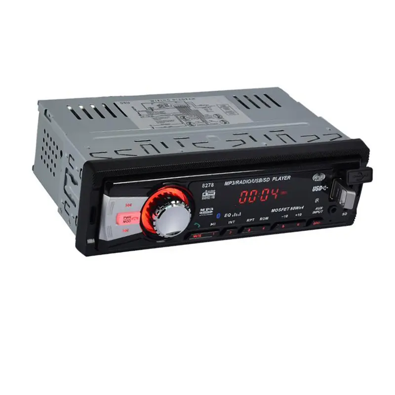 Авторадио 12 в автомобильный аудио Радио стерео Mp3 плеер SD USB привод 1 Din bluetooth LED