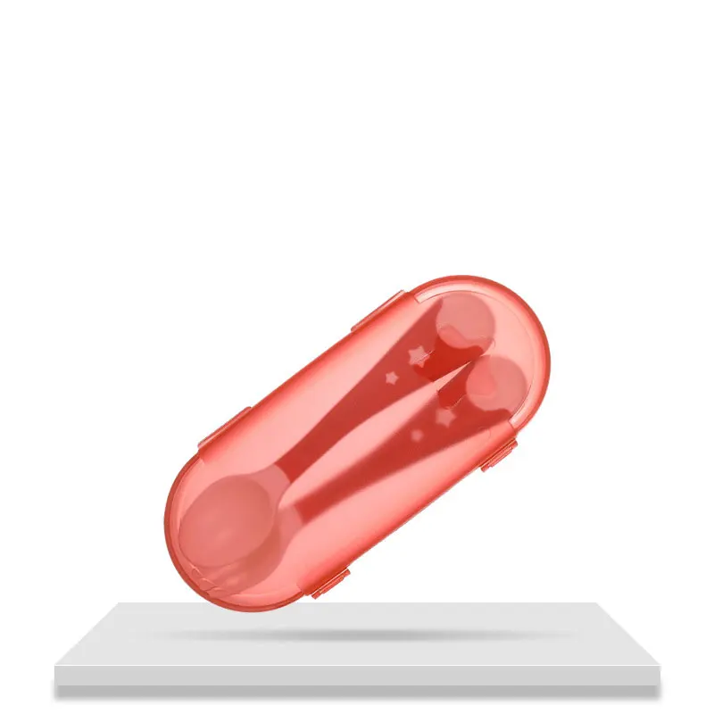 2 шт. Гибкая бутылочка для кормления ребенка набор ложка и вилка детей ясельного