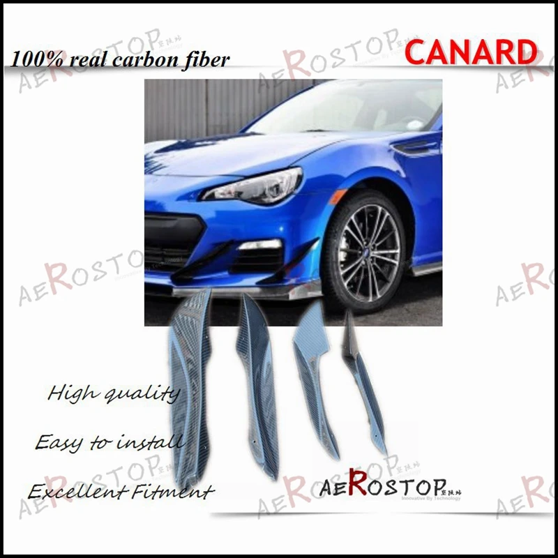 CARBON FIBER PD JDM STYLE OUTER &amp INNER CANARD 4PCS FOR 12-16 BRZ | Body Kits