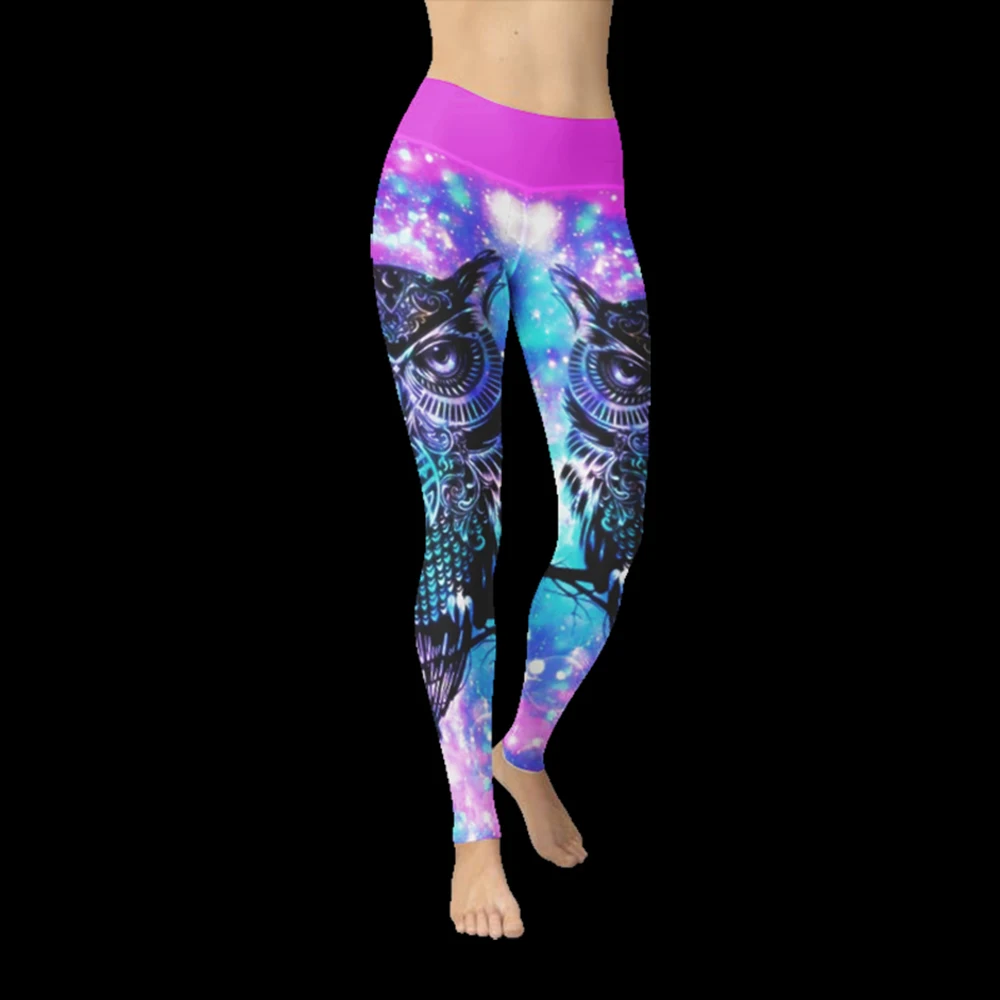 Лето 2019 простые леггинсы с мультяшным принтом Индивидуальные Леггинсы для