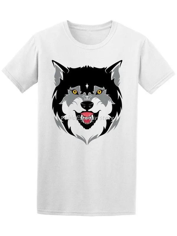 

Мужская футболка с головой злого волка, легкая светильник лка shubuzhi, Мужская брендовая футболка, летняя женская футболка