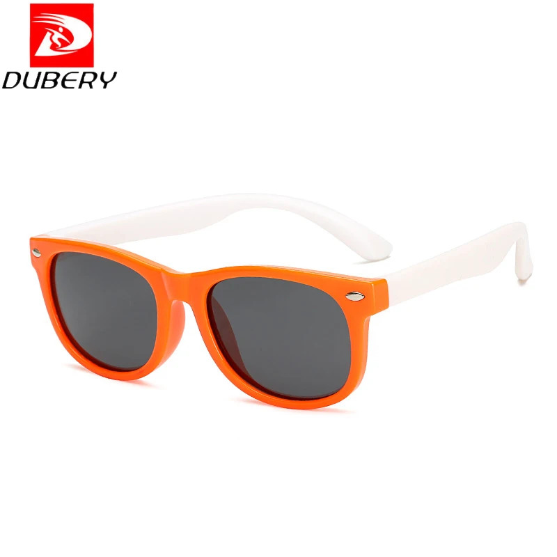 DUBERY 2019 Новые Детские поляризованные солнцезащитные очки TR90 Квадратные