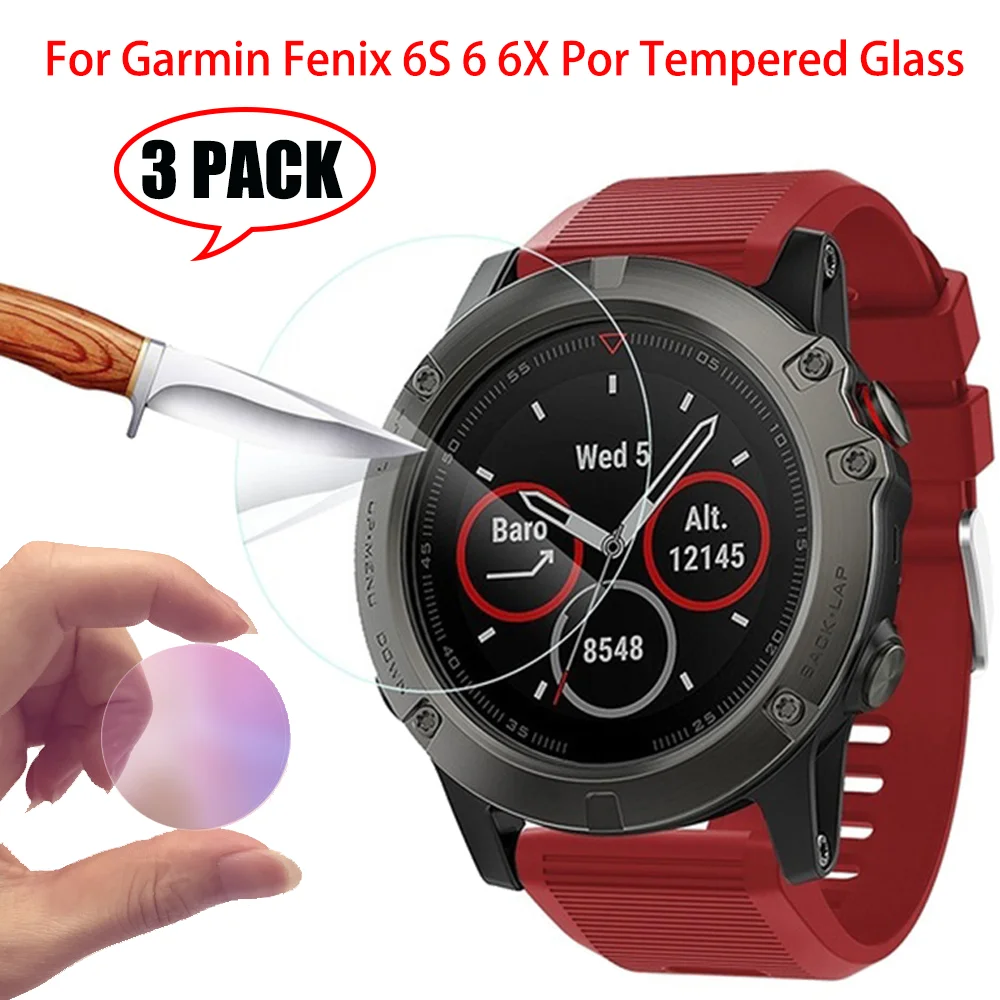 

3pcs/lot Protection For Garmin Fenix 7X 7 7S 6 6s 6x Pro 5 5S Plus Tempered Glass Film Transparent Premium 9H Screen Protective