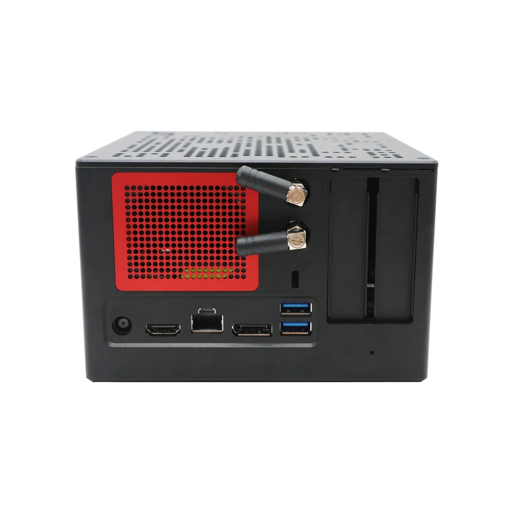 Newest 10TH Fan Gaming Computer Case Intel Core i9 10900T i7 10700T i5 10600T 10500T DIY Mini PC M.2 NVME SSD Win10 Pro AC WiFi |