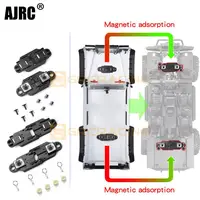 Ajrc Pitch Adjustable Magnetic Car Shell Column Rc Climbing Car Shell Strong Magnet Invisible Car Shell Column For Trx4 Scx10