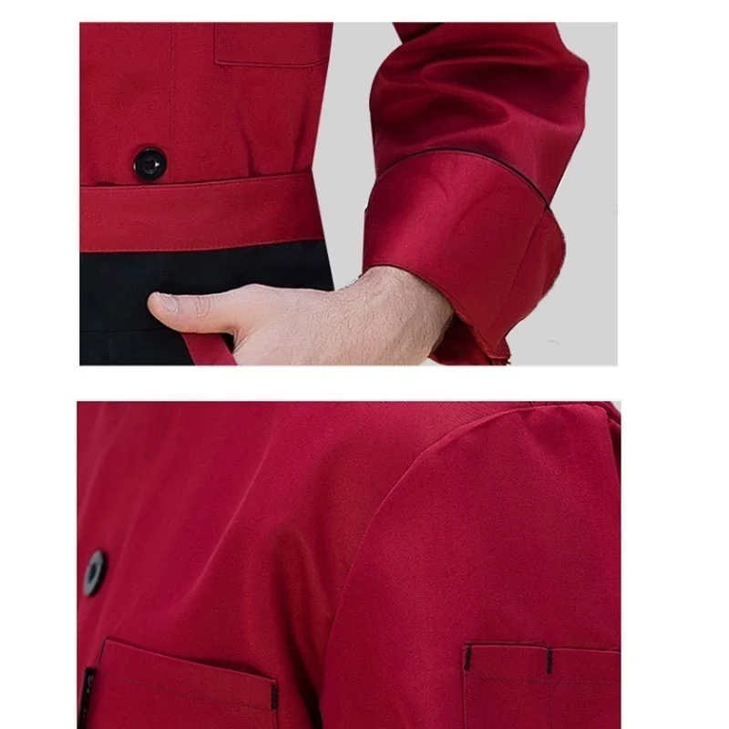 Униформа шеф-повара куртка с длинным рукавом унисекс классическая мужская и