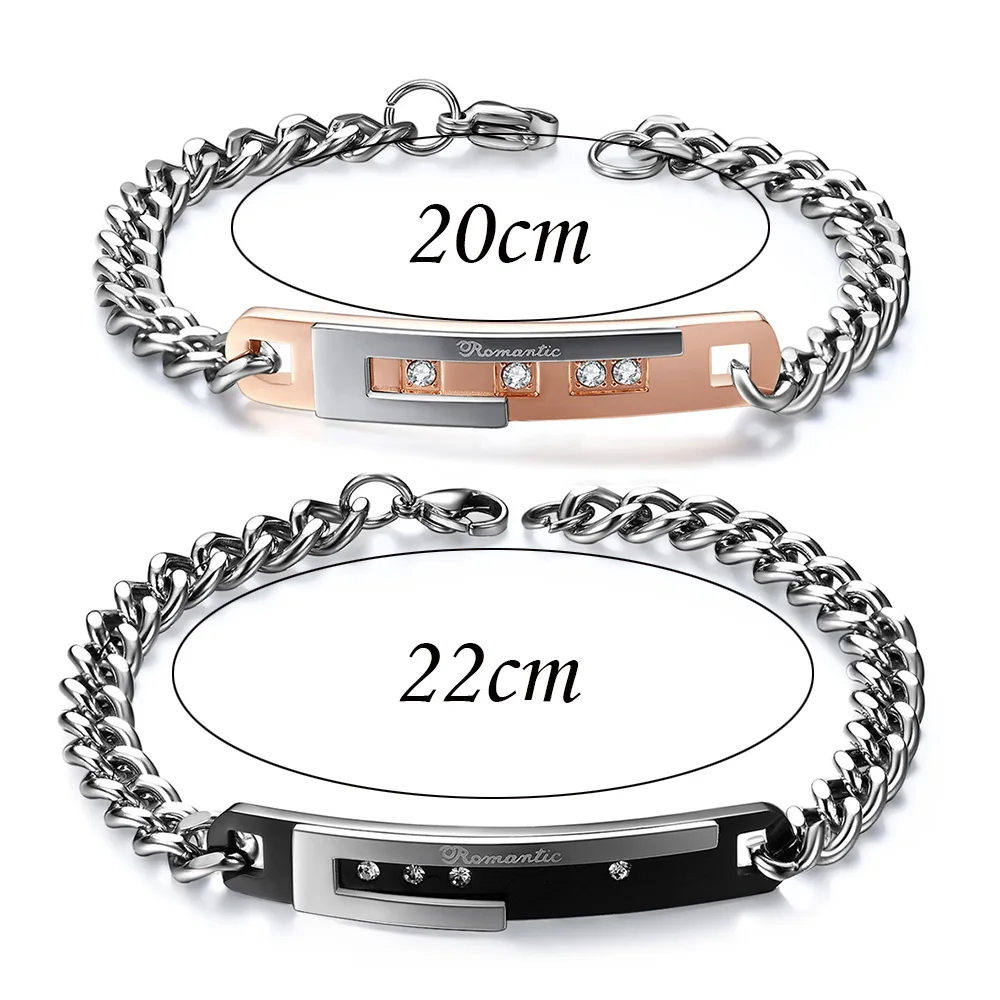1 шт. милый подарок для влюбленных из нержавеющей стали|crystal bracelets bangles|bangles for mencrystal