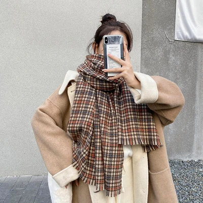 Кои новая женская мода решетки украшение для шарфа мягкая и удобная обувь шарф