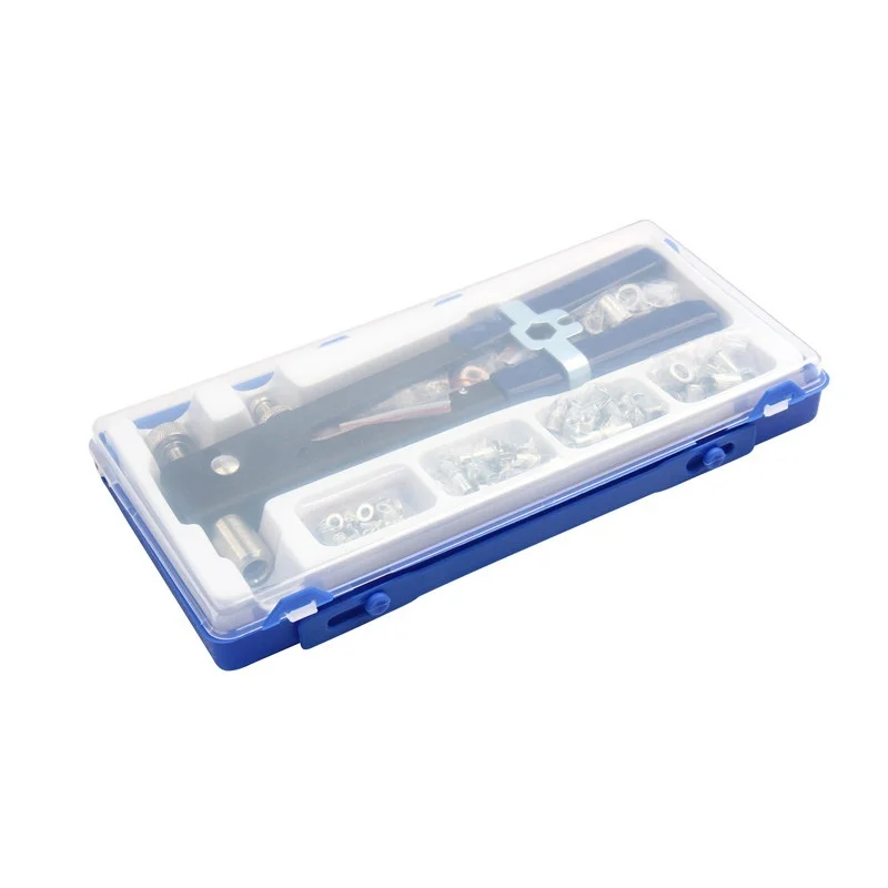 

86pcs M3-M8 Hand Riveter Nuts Rivet Gun Kit Threaded Nut Tool With Rivnut Nutsert Riveting Kit For Household Repair Tools