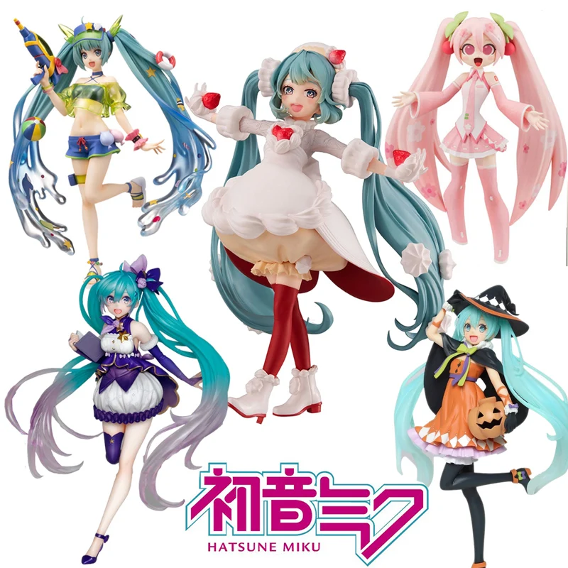 

Аксессуары для FuRyu SEGA Hatsune Miku Коллекционная модель Kawaii Miku Doll Four Seasons Snow Hatsune Pajamas подарок на день рождения Hatsune