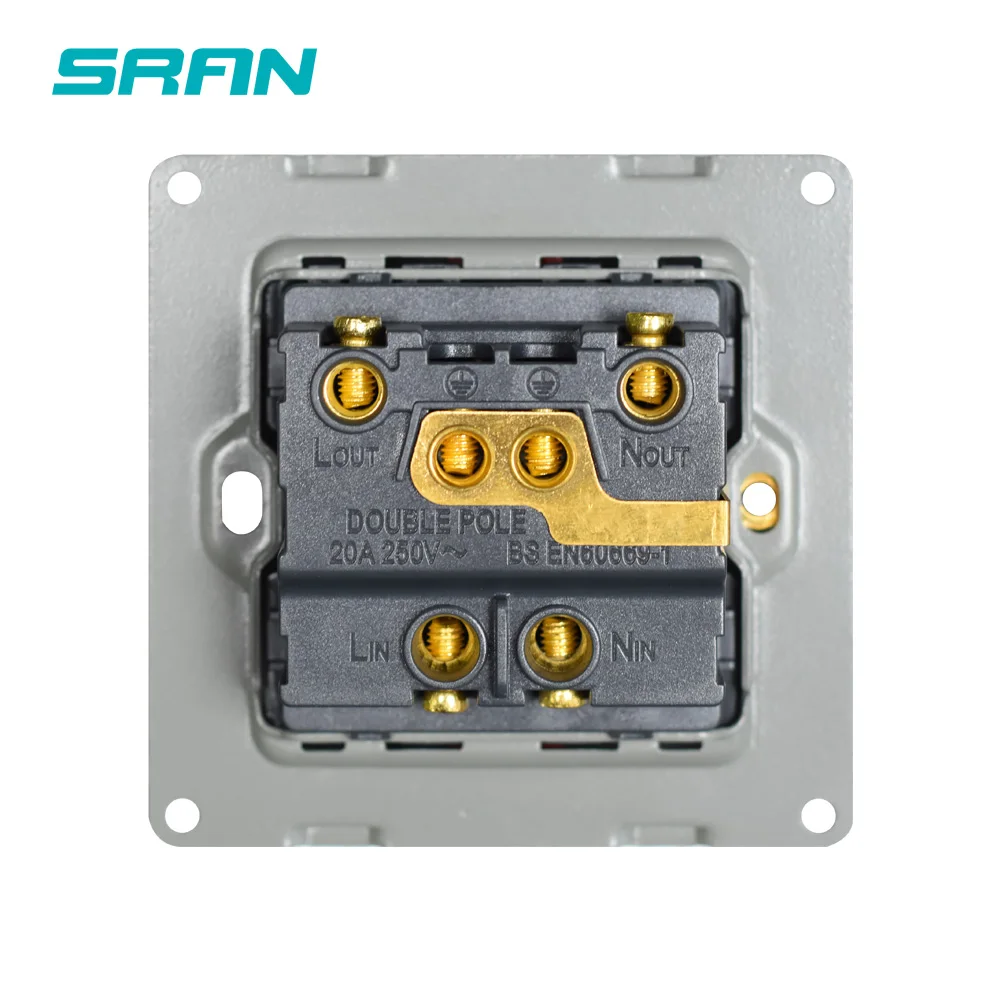 Переключатель SRAN 20A с неоновой огнестойкой панелью из поликарбоната кухонный