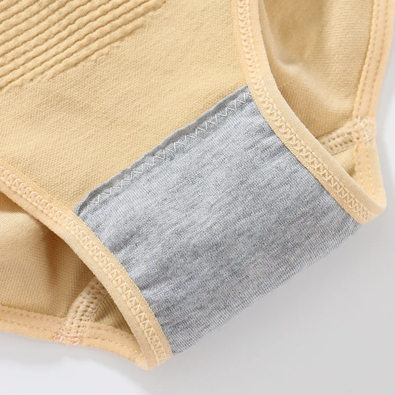 Женские трикотажные плавки из чистого хлопка с высокой талией поддерживающие