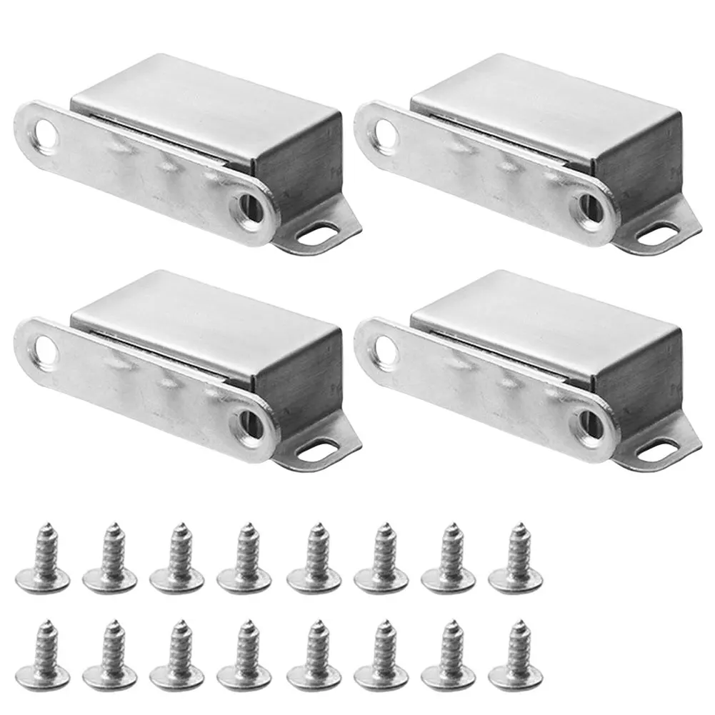 

4PCS Cabinet Door Closet Lock Suction High-grade Hardware Accessories Magnetic Catch Furniture Strong Latches Heavy Duty Closer