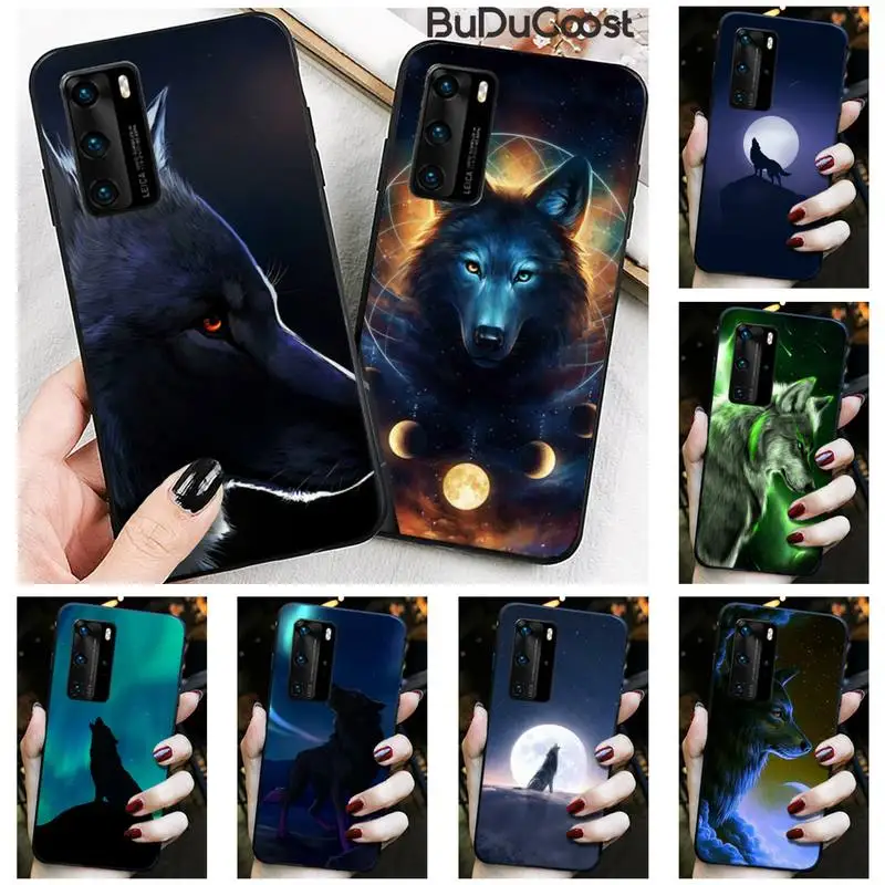 Чехол для телефона с изображением волка свирепных животных Huawei P30 P20 Mate 20 Pro Lite Smart
