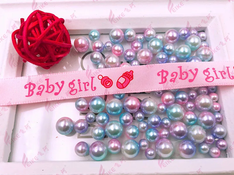 DIY Handmade Ribbons 10 Yards/Roll Baby Shower Ribbon / Girl Gift Belt Satin For Gender Reveal Birthday Party | Дом и сад