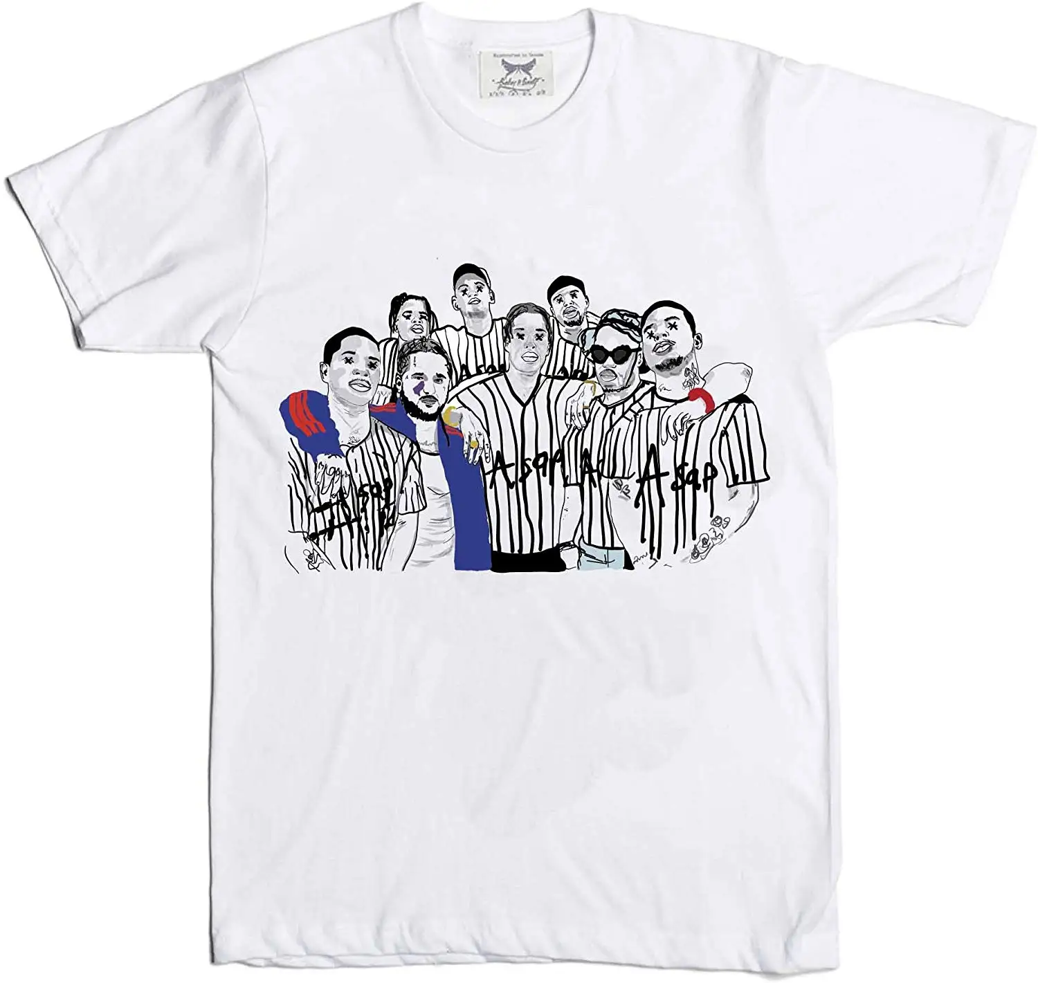 Футболка ASAP Mob A $ AP FGHFG Yams FERG (унисекс) (L)|Мужские футболки| |