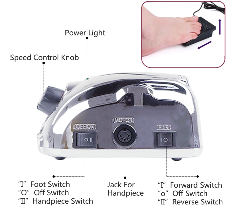 Аппарат для полировки ногтей 65 Вт 35000 об./мин. | Красота и здоровье