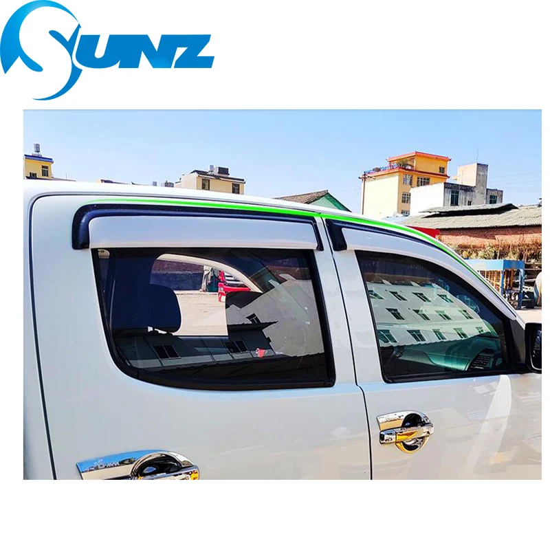 Дефлекторы боковых окон для ISUZU D-MAX 2007-2011, Автомобильный Дверной козырек для Isuzu D-max 2007 2008 2009 2010 2011, автомобильные аксессуары SUNZ