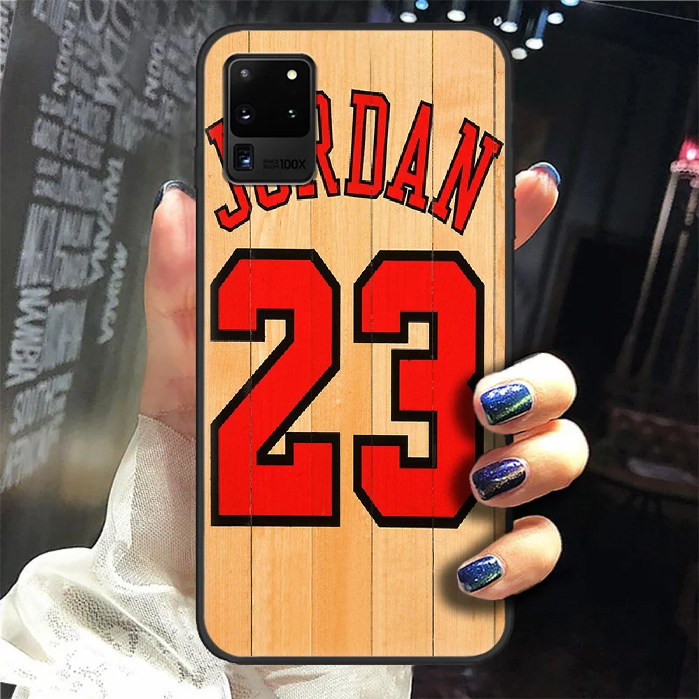 

basketball 23 Jordan Phone Case Cover Hull For Samsung Galaxy S 6 7 8 9 10 e 20 edge uitra Note 8 9 10 plus black hoesjes soft