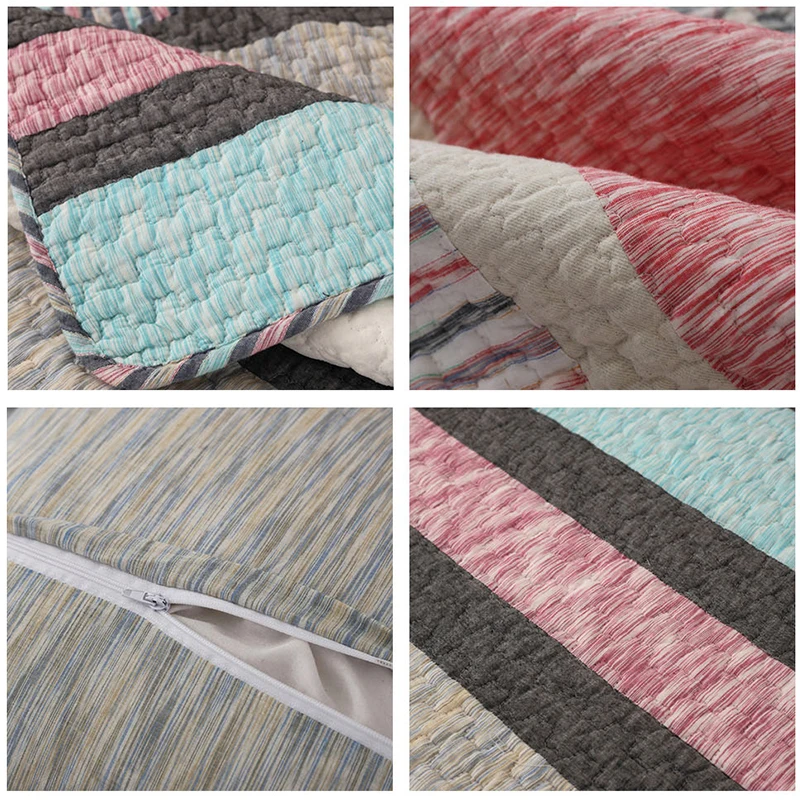 Твил скольжения печати чехлы для диванов сплошной цвет подушки