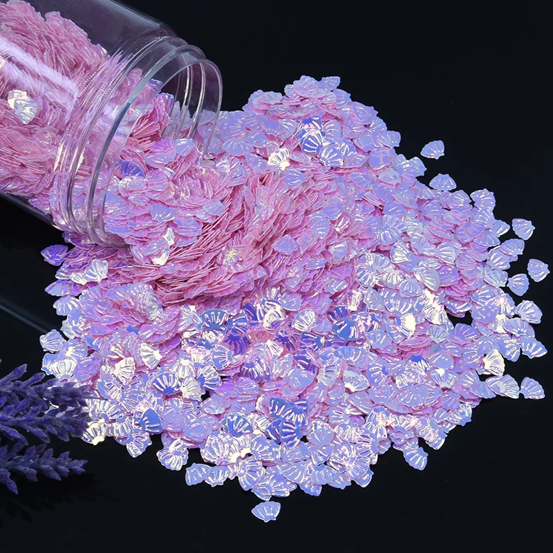 Блестки Sea shell 7 мм блестки из ПВХ россыпью для дизайна ногтей маникюра шитья