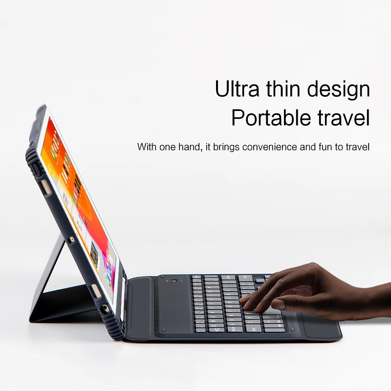 Чехол с клавиатурой для iPad 9 7 дюйма 2018 2017 чехол Bluetooth Apple Pad A1893 A1954 A1822 A1823