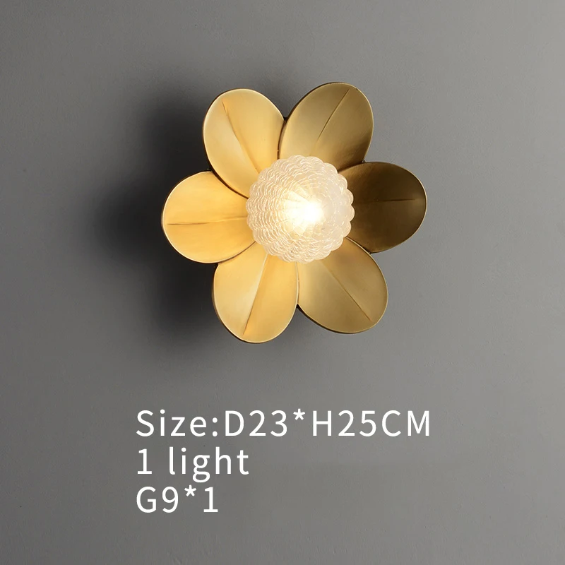 Уникальный декоративный настенный светильник из меди элегантный благородный