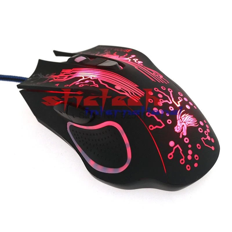 Dhl ИЛИ ems 200 шт. светодиодсветодиодный оптические 6 кнопок 6D|wired gaming mouse|gaming mousecomputer