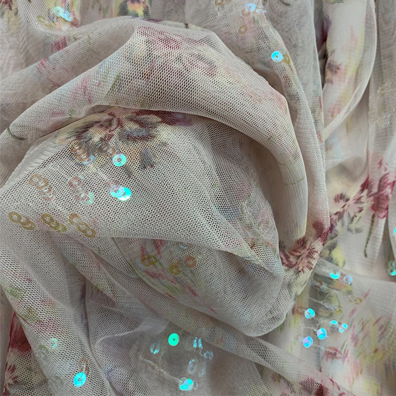 N &amp T/тонкое длинное платье из крепа с блестками и цветочным принтом | Женская