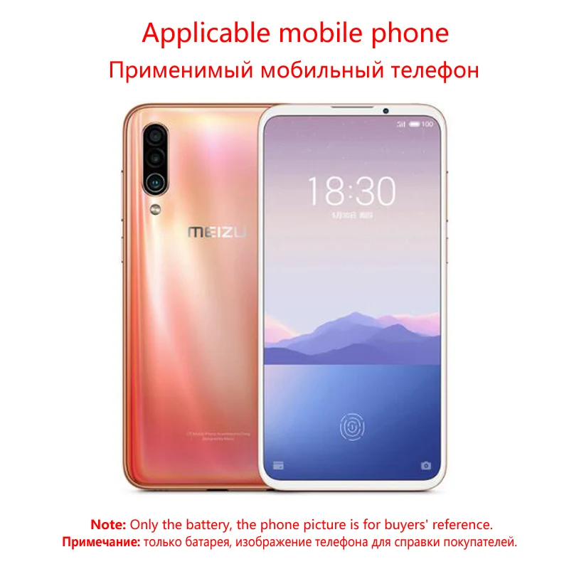 

NEW Original MEIZU BA926 Battery For MEIZU 16XS Battery M1926/M926H/M926Q M926 Series Mobile Phone + Gift Tools