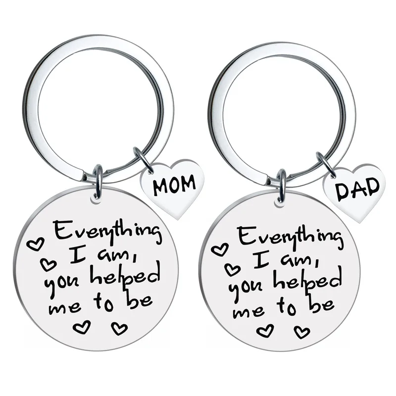 

Модный Круглый Брелок из нержавеющей стали, Женский вдохновляющий подарок с надписью «сделай сам», оптовая продажа