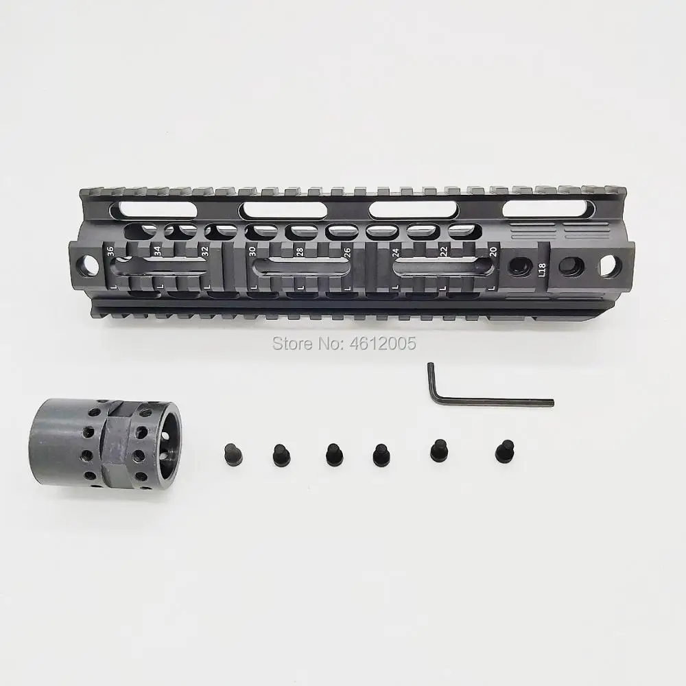9 дюймов Quad Rai для ar15 ar15 handguard 4-weaver/Пикатинни карабин плавающий Handguard qd-вертлюг корпус M4 M16
