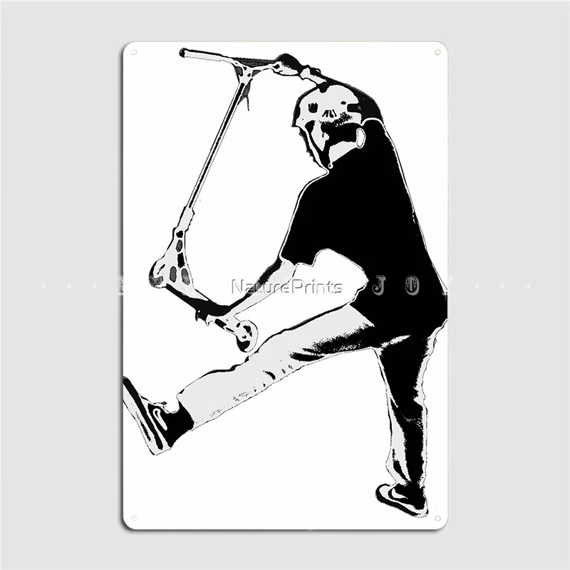 

Высокий Летающий скутер для мальчиков, трюки, металлическая табличка, настенная пещера, Фреска, живопись, оловянный знак, плакат