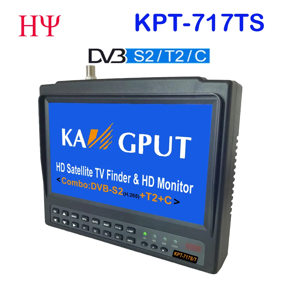 KPT-717S/T DVB-S2 DVB-T/T2 DVB-C Combo Digital Satellite Meter Finder H.265 vs kpt716ts Satlink WS-6933 SATLINK ST-5150