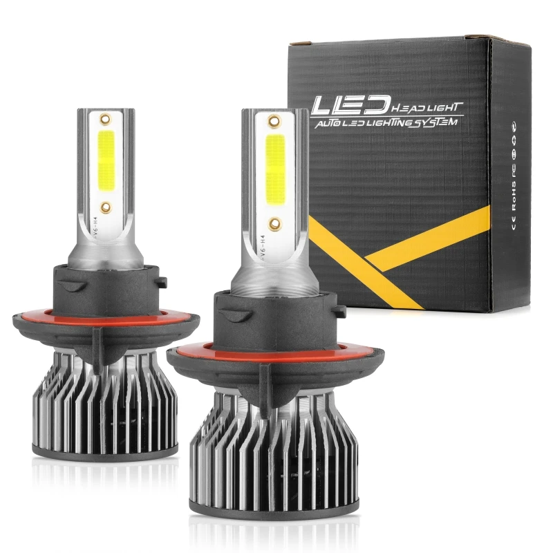 

2pcs 9005 H13 9007 9004 H11 H7 H3 100W 2000LM LED High Beam Headlight Conversion Kit 6000K Bright White Bulb automatic lighting