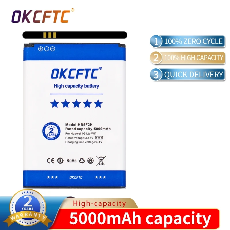 

Аккумулятор 3,7 в 5000 мАч HB5F2H для Huawei E5372 E5373 E5375 EC5377 E5330 E5336 E5351 E5356