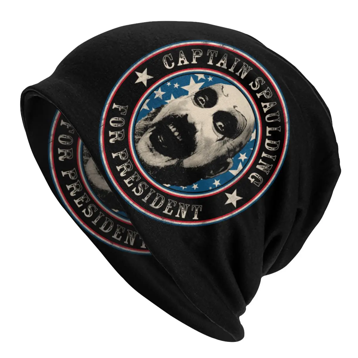 

Captain Spaulding For President Cap Hip Hop Street Skullies Beanies Hats Unisex Adult Warm Thermal Elastic Bonnet Knitting Hats
