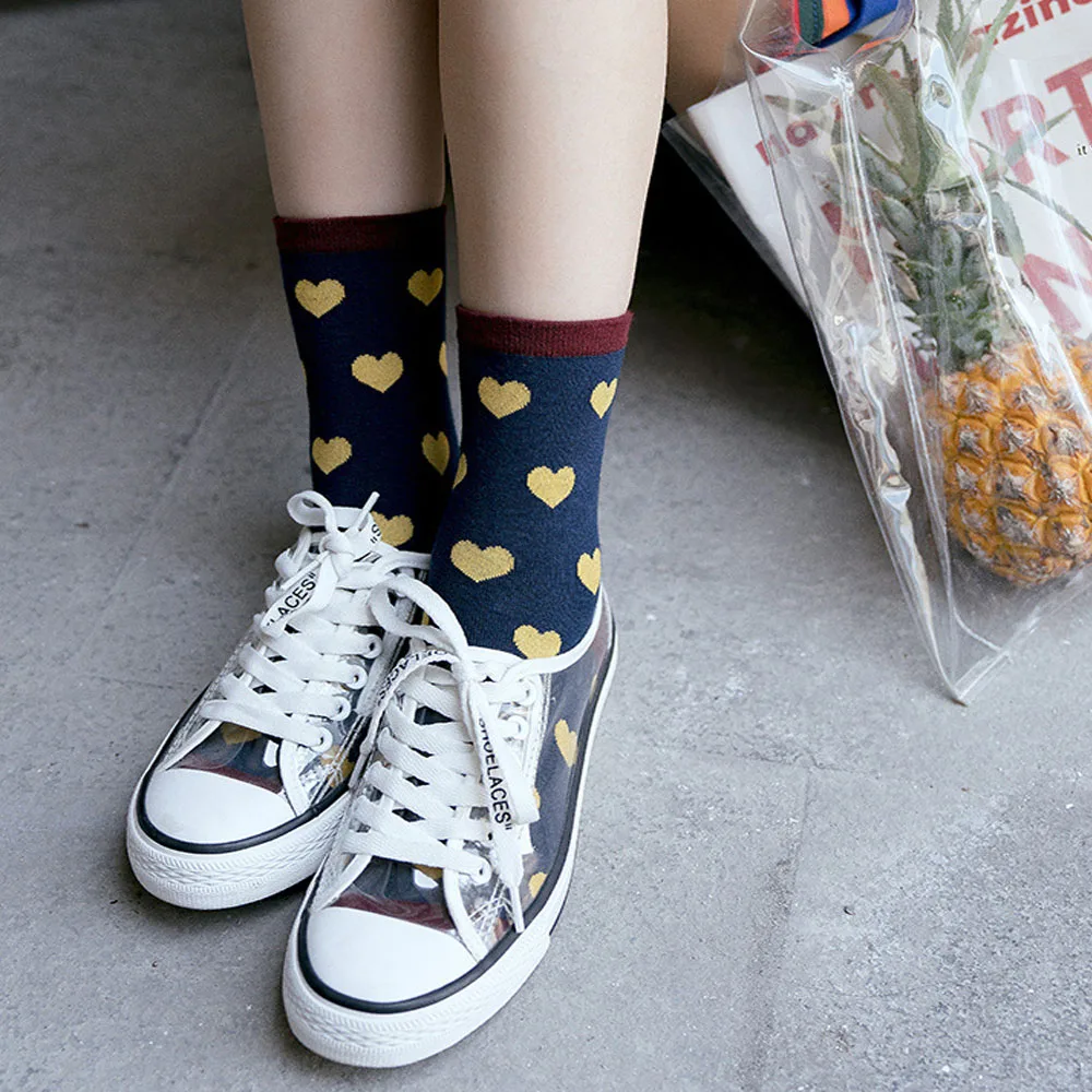 Женские носки новинка 2019 Зимние Модные женские в стиле Харадзюку милые модные