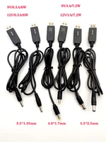 new usb dc 5v to 12v 2 1x5 5mm right angle male step up adapter cable for router hot sale